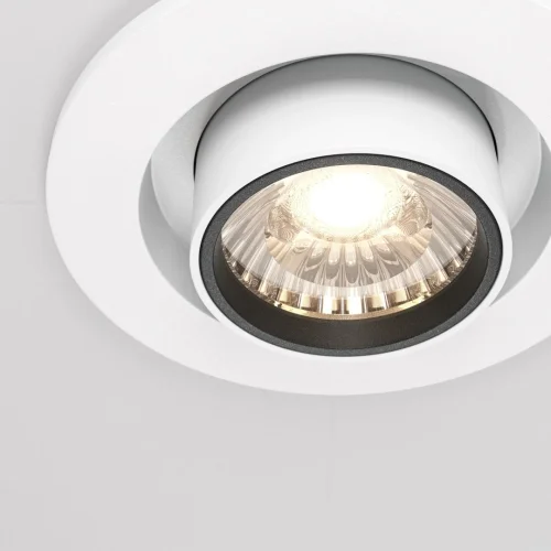 Светильник точечный LED Hidden DL045-01-10W4K-W Maytoni белый 1 лампа, основание белое в стиле хай-тек современный  фото 2