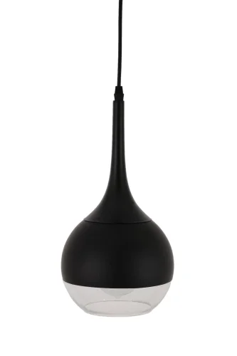 Светильник подвесной Frudo LDP 11003-1 BK Lumina Deco чёрный на 1 лампу, основание чёрное в стиле современный фото 6