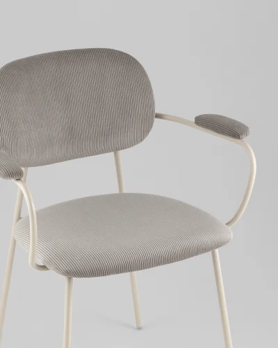Стул Кэрол, серый, серые ножки УТ000040241 Stool Group, серый/вельвет, ножки/металл/серый, размеры - *770**** фото 2