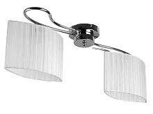 Люстра потолочная Jeanne TL3650X-02CH Toplight белая на 2 лампы, основание хром в стиле современный 