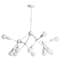 Люстра подвесная Matrix A3064SP-12WH Arte Lamp без плафона на 12 ламп, основание белое в стиле современный 