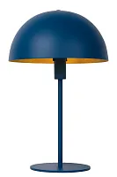 Настольная лампа Siemon 45596/01/35 Lucide синяя 1 лампа, основание синее металл в стиле современный 