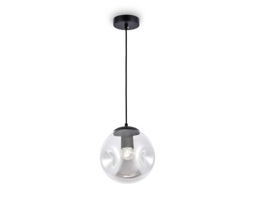 Светильник подвесной TR3511 Ambrella light серый 1 лампа, основание чёрное в стиле модерн 