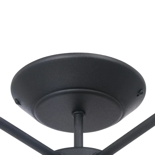 Люстра потолочная V4382-1/6PL Vitaluce без плафона на 6 ламп, основание чёрное в стиле лофт фото 4