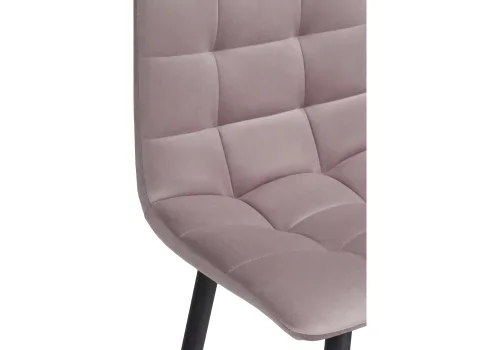 Полубарный стул Чилли К розовый / черный 511411 Woodville, розовый/велюр, ножки/металл/чёрный, размеры - ****430*420 фото 6
