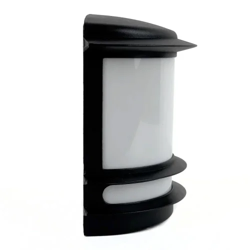 Настенный светильник уличный Quartz LH062005 LightHall уличный IP65 чёрный на 1 лампу, плафон белый в стиле современный E27 фото 4