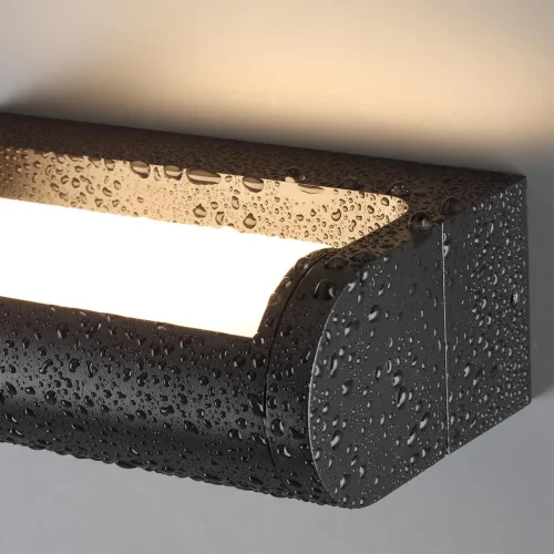 Настенный светильник LED уличный Twinset 7117/12WL Odeon Light уличный IP65 чёрный на 1 лампу, плафон чёрный в стиле хай-тек современный LED фото 5 Настенный светильник LED уличный Twinset 7117/12WL Odeon Light уличный IP65 чёрный на 1 лампу, плафон чёрный в стиле хай-тек современный LED фото 5