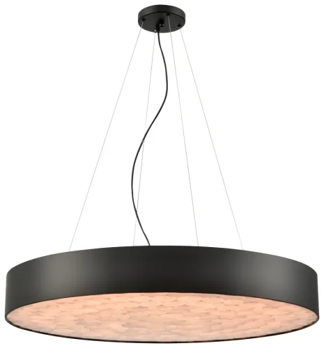 Светильник подвесной LED Edera WE510.02.723 Wertmark чёрный 1 лампа, основание чёрное в стиле современный 