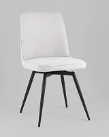 Стул Flatt, вращающийся, серый, сиденье УТ000040503 Stool Group, серый/рогожка, ножки/металл/чёрный, размеры - *855****