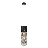 Светильник подвесной Castello A7068SP-1BK Arte Lamp чёрный на 1 лампу, основание чёрное в стиле лофт современный 