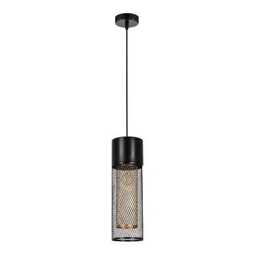 Светильник подвесной Castello A7068SP-1BK Arte Lamp чёрный на 1 лампу, основание чёрное в стиле лофт современный 