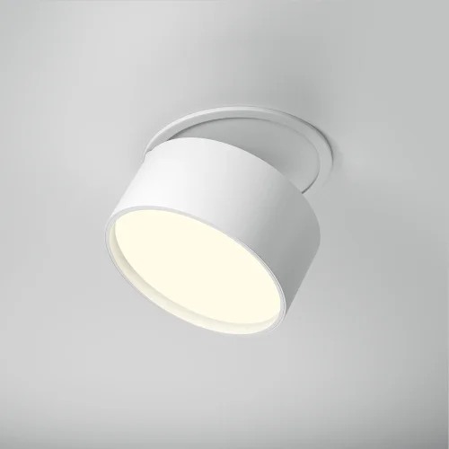 Светильник точечный LED Onda DL024-12W3K-W Maytoni белый 1 лампа, основание белое в стиле современный хай-тек круглый фото 3
