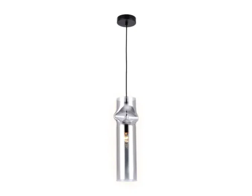 Светильник подвесной TR3561 Ambrella light серый 1 лампа, основание чёрное в стиле современный трубочки