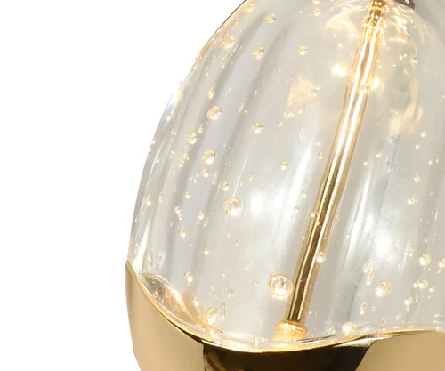 Светильник подвесной LED Берти 07866-1A,33 Kink Light прозрачный 1 лампа, основание золотое в стиле современный  фото 2