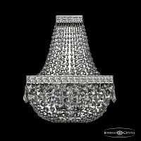 Бра 19012B/H1/25IV Ni Bohemia Ivele Crystal прозрачный 3 лампы, основание никель в стиле классика sp