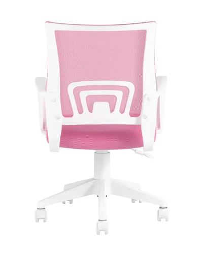 Кресло TopChairs ST-BASIC-W розовый TW-06A TW-13A сетка/ткань крестовина пластик пластик УТ000035494 Stool Group, розовый/ткань, ножки/пластик/белый, размеры - ****635*605 фото 5