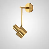 Настенный светильник INGDIS Brass 208268-23 ImperiumLoft белый на 1 лампу, основание латунь в стиле современный 