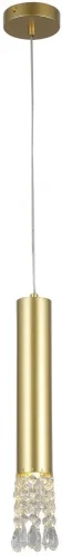 Светильник подвесной Merger 2922-1P F-promo прозрачный латунь 1 лампа, основание латунь в стиле современный трубочки