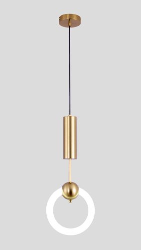 Светильник подвесной Richard V5010-PL Moderli белый 1 лампа, основание латунь в стиле современный  фото 2