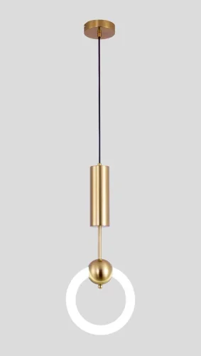 Светильник подвесной Richard V5010-PL Moderli белый 1 лампа, основание латунь в стиле современный  фото 2