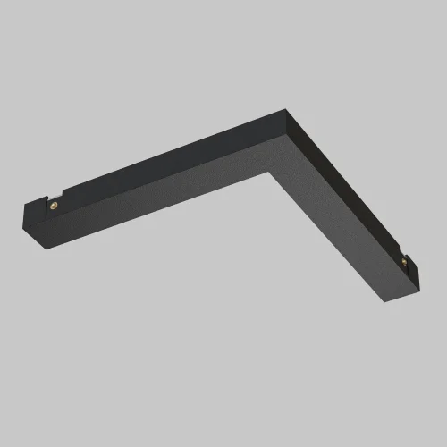 Угловой коннектор питания Magnetic track system Basity TRA172CPC-1B Maytoni чёрный в стиле для светильников серии Magnetic track system Basity basity магнитная фото 6