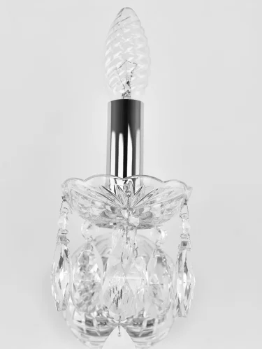 Бра 101B/1/165 Ni Bohemia Ivele Crystal без плафона на 1 лампа, основание прозрачное никель в стиле классический sp фото 3