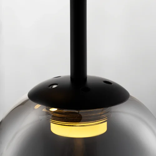 Светильник подвесной LED Signature CL247023 Citilux чёрный дымчатый на 1 лампу, основание чёрное в стиле современный каскад фото 7