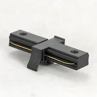 10324 прямой коннектор черный Lussole чёрный в стиле  для светильников серии Connector однофазный