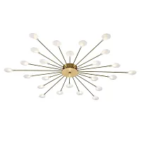 Люстра потолочная Starfall 2109/1 Copper Escada белая на 24 лампы, основание медь в стиле современный 