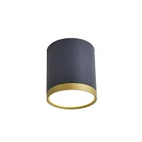 Светильник накладной LED Baral 3081-1C Favourite чёрный 1 лампа, основание чёрное в стиле модерн круглый
