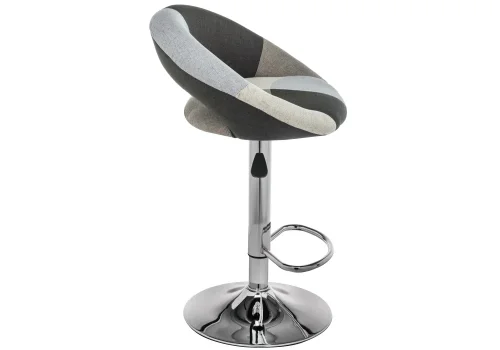 Барный стул Cody 11166 Woodville, серый/ткань, ножки/металл/хром, размеры - *995***540*510 фото 3