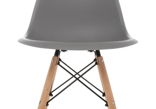 Пластиковый стул Eames PC-015 серый 11181 Woodville, серый/, ножки/массив бука дерево/натуральный, размеры - ****460*490 фото 9