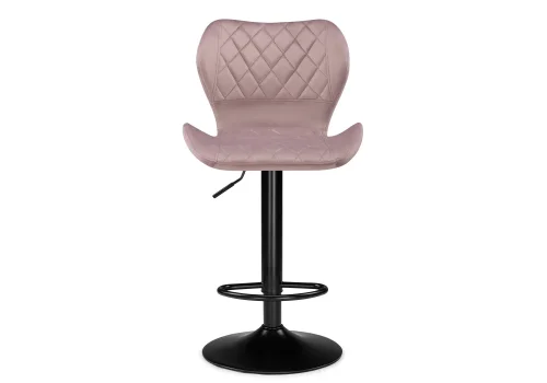 Барный стул Porch pink / black 15724 Woodville, розовый/велюр, ножки/металл/чёрный, размеры - *1080***460*490 фото 2
