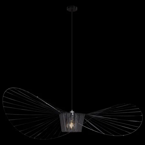 Светильник подвесной Chapeau 10246/1200 LOFT IT чёрный 1 лампа, основание чёрное в стиле  шляпа фото 2