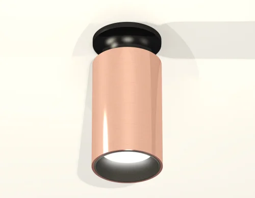 Светильник накладной Techno Spot XS XS6326101 Ambrella light розовый золотой 1 лампа, основание чёрное в стиле хай-тек современный круглый фото 2