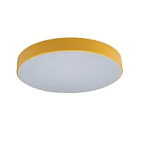 Светильник потолочный LED Axel 10002/24 Yellow LOFT IT белый 1 лампа, основание жёлтое в стиле современный тарелка