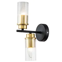 Бра Reverse 2100/2A Escada прозрачный 2 лампы, основание золотое в стиле современный 