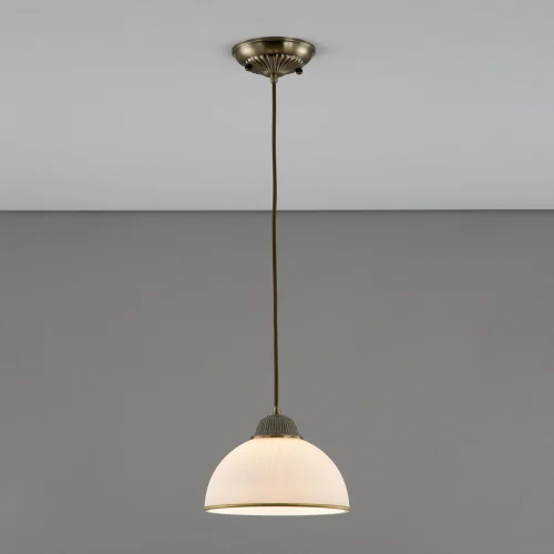 Светильник подвесной Адриана CL405113 Citilux белый 1 лампа, основание бронзовое в стиле классический  фото 3