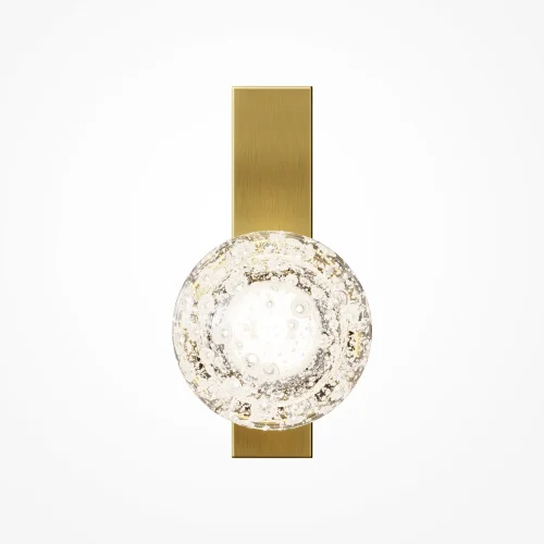 Бра Lunella MOD470WL-01BS Maytoni прозрачный на 1 лампу, основание латунь в стиле современный шар фото 4 Бра Lunella MOD470WL-01BS Maytoni прозрачный на 1 лампу, основание латунь в стиле современный шар фото 4