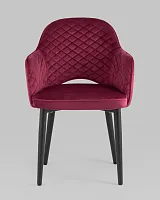Стул Венера диамант NEW, велюр бордовый NP (набор 2 шт) УТ000038733 Stool Group, бордовый/велюр, ножки/металл/, размеры - *****