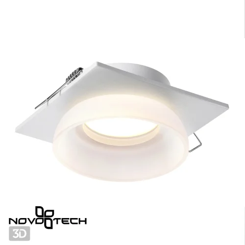 Светильник точечный Lirio 370724 Novotech белый 1 лампа, основание белое в стиле хай-тек современный  фото 4