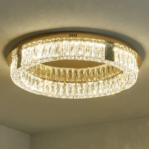Люстра потолочная GERTRUDA D65 207828-23 ImperiumLoft прозрачная на 1 лампу, основание латунь в стиле современный фото 16