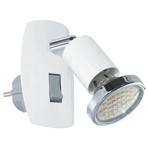 Бра LED MINI 4 92925 Eglo без плафона белый на 1 лампа, основание белое серое хром в стиле современный 