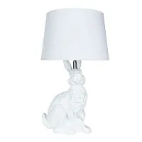 Настольная лампа Izar A4015LT-1WH Arte Lamp белая 1 лампа, основание белое полимер в стиле современный животные