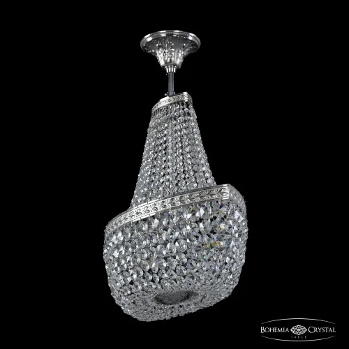 Люстра потолочная хрустальная 19113/H1/55IV Ni Bohemia Ivele Crystal прозрачная на 6 ламп, основание никель в стиле классический sp фото 2