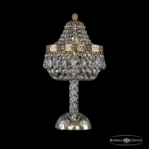 Настольная лампа 19011L4/H/20IV G Bohemia Ivele Crystal прозрачная 3 лампы, основание золотое металл в стиле классический sp