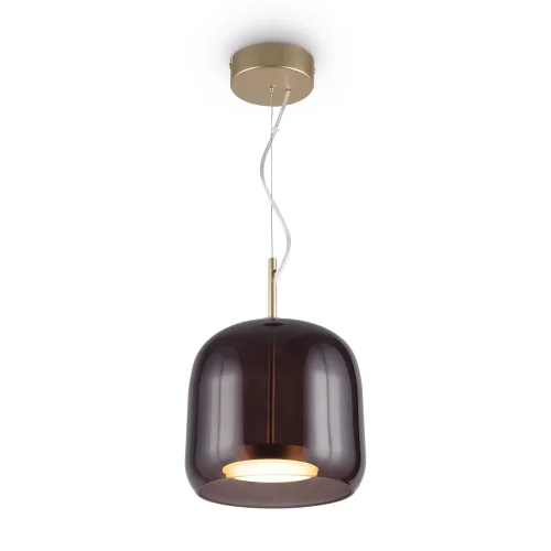Светильник подвесной LED Madmen MOD128PL-L6BR Maytoni коричневый 1 лампа, основание бронзовое в стиле арт-деко современный 