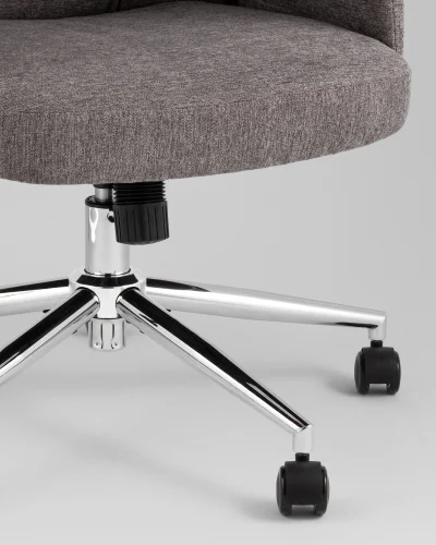 Кресло офисное TopChairs Neoma, темно-серый, ткань УТ000041773 Stool Group, /, ножки//, размеры - ***** фото 4