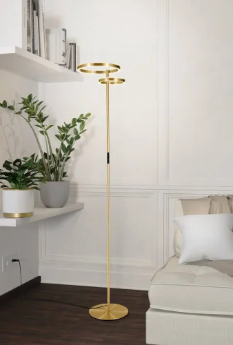 Торшер LED Castelpoto 901975 Eglo латунь на 1 лампу, основание латунь в стиле современный фото 2