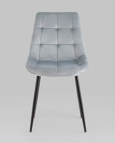 Стул Флекс New, велюр пыльно-голубой УТ000039292 Stool Group, голубой/велюр, ножки/металл/чёрный, размеры - *830**** фото 7